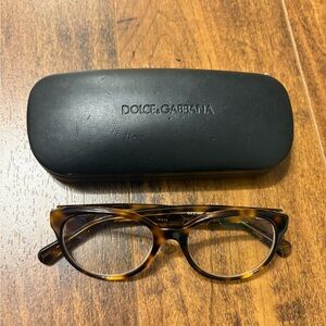 Dolce & Gabbana Brown Tortoiseshell Eyeglasses